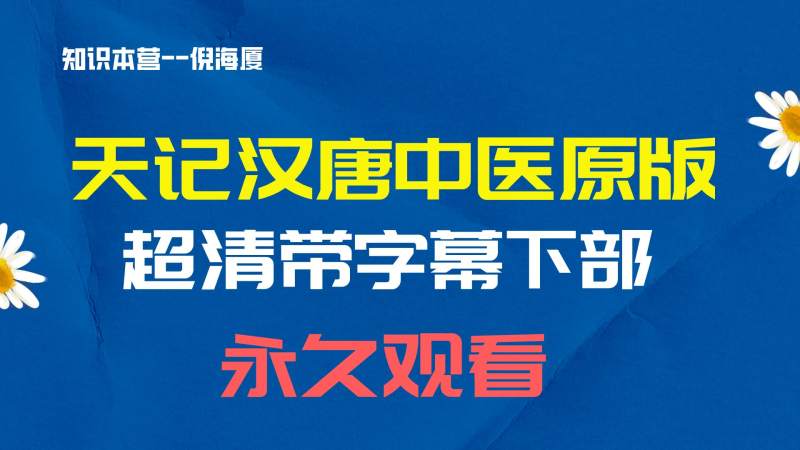 09.天纪汉唐中医原版全集《下部》超清带字幕